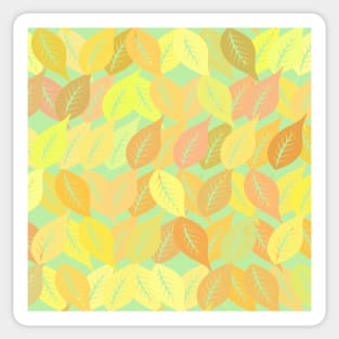 Autumn leaves pattern Sticker